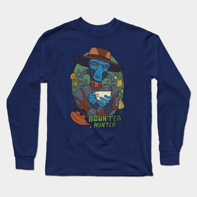 Boun-Tea Hunter Long Sleeve T-Shirt by Cheella